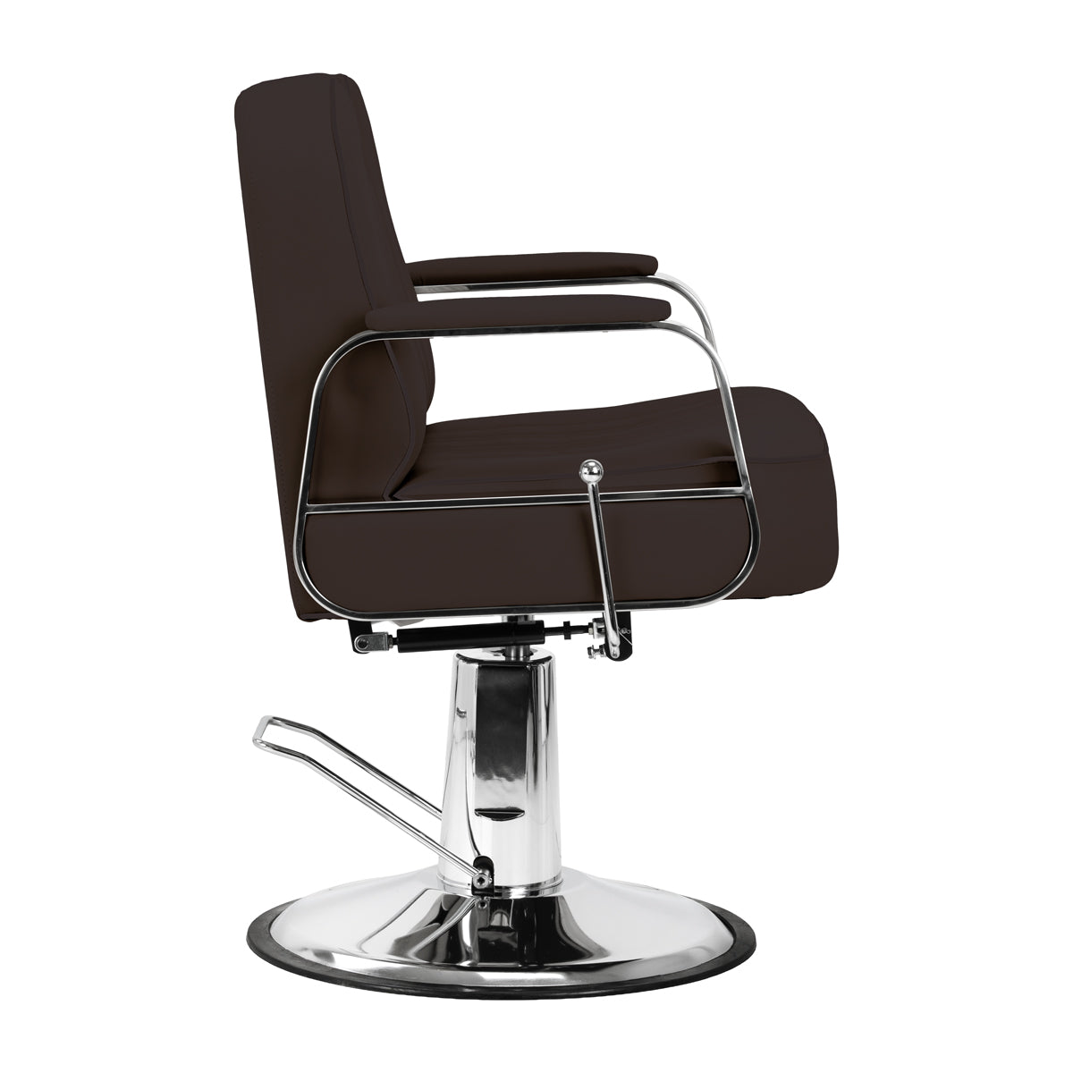 Fotel barberski Gabbiano Rufo brazowy - widok 2
