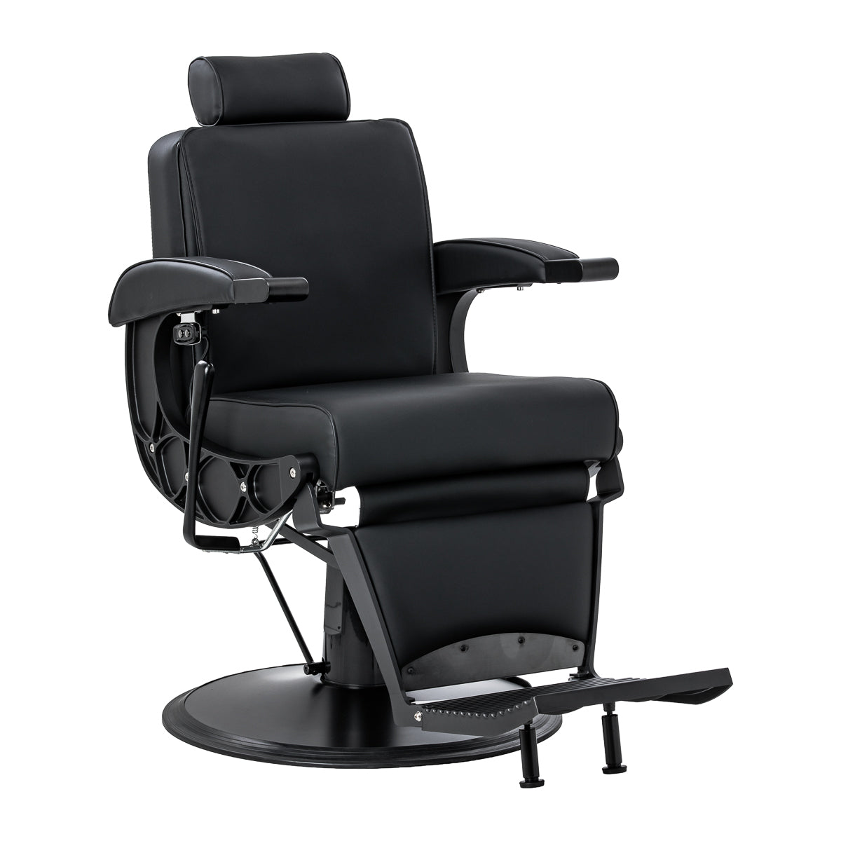 Fotel barberski z masazem Gabbiano Continental czarny