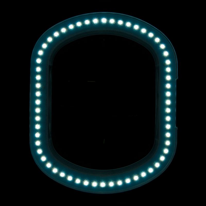 Wlaczone diody LED lampy lupy Elegante 6028 ze statywem