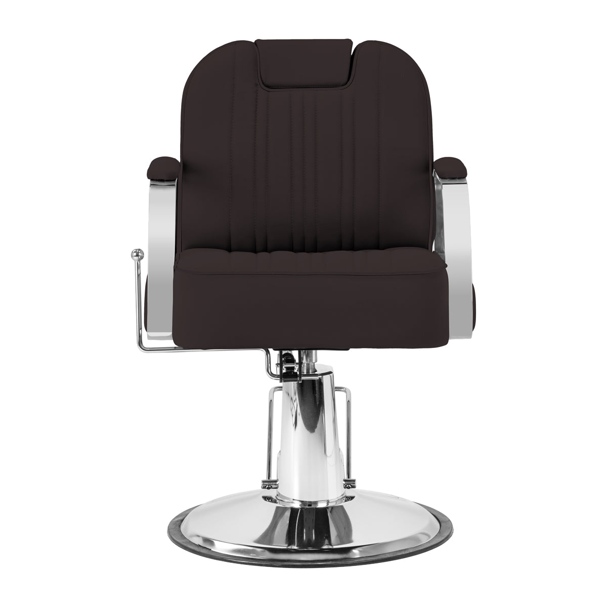 Fotel barberski Gabbiano Rufo brazowy - widok 4