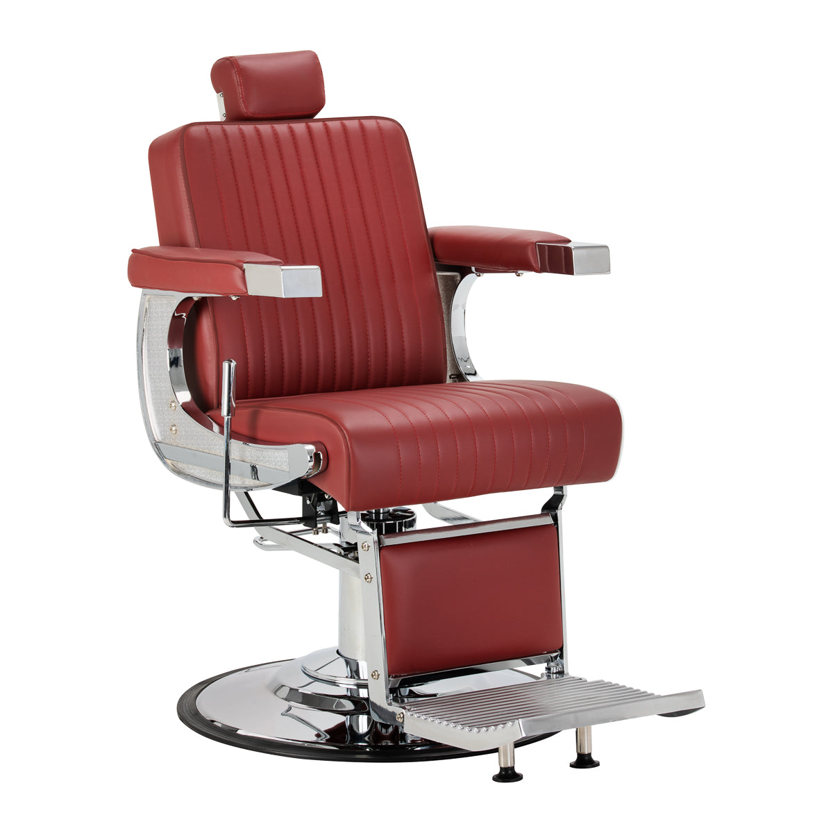 Fotel barberski Gabbiano Visionerio czerwony