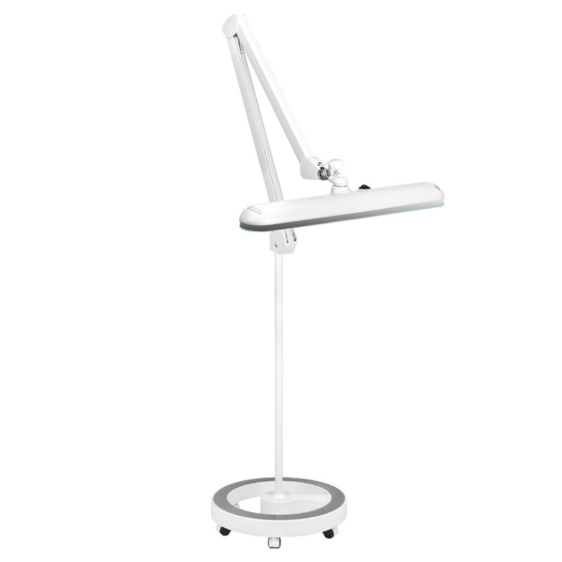 Lampa warsztatowa Elegante 801-S ze statywem biala