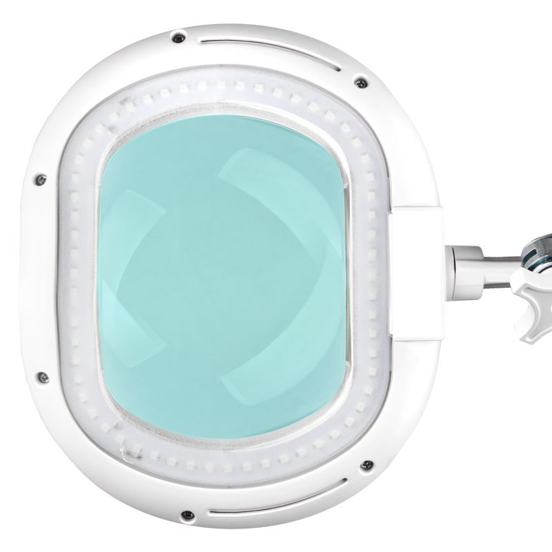 Prostokatna soczewka lampy lupy Elegante 6028 ze statywem